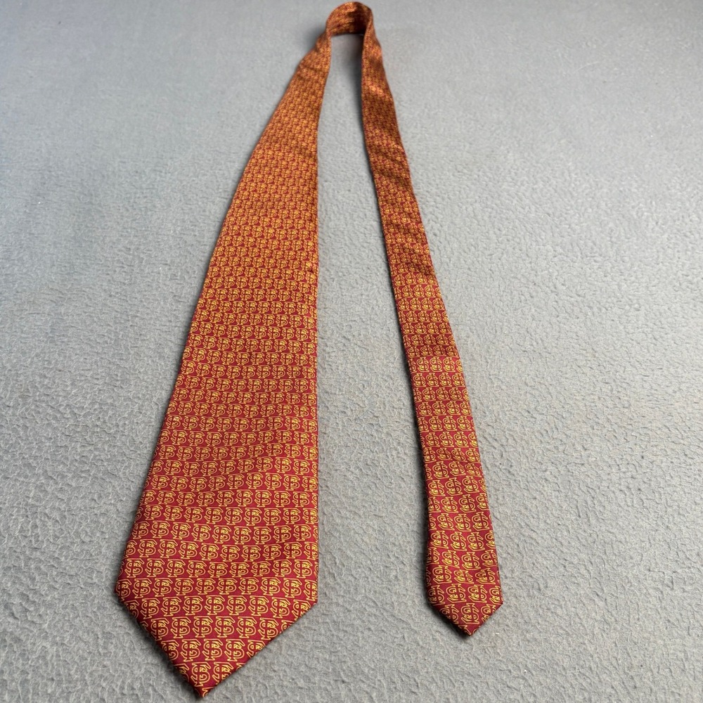 Rivety of Boston FSU Florida State Seminoles Silk Tie Maroon Gold Collegiate